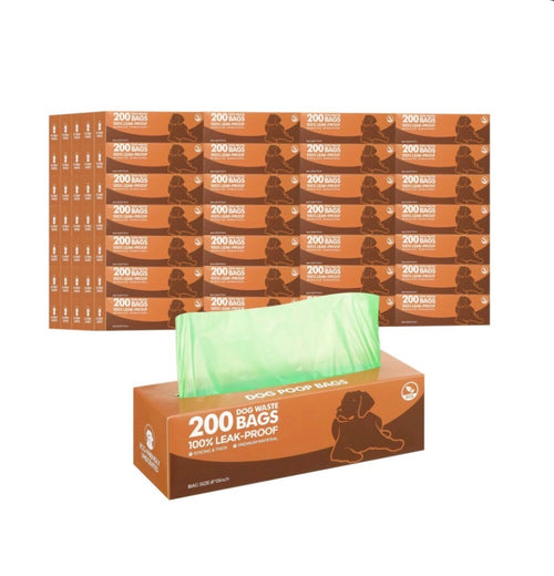 50 Rolls Dog Waste Bags Dark Green